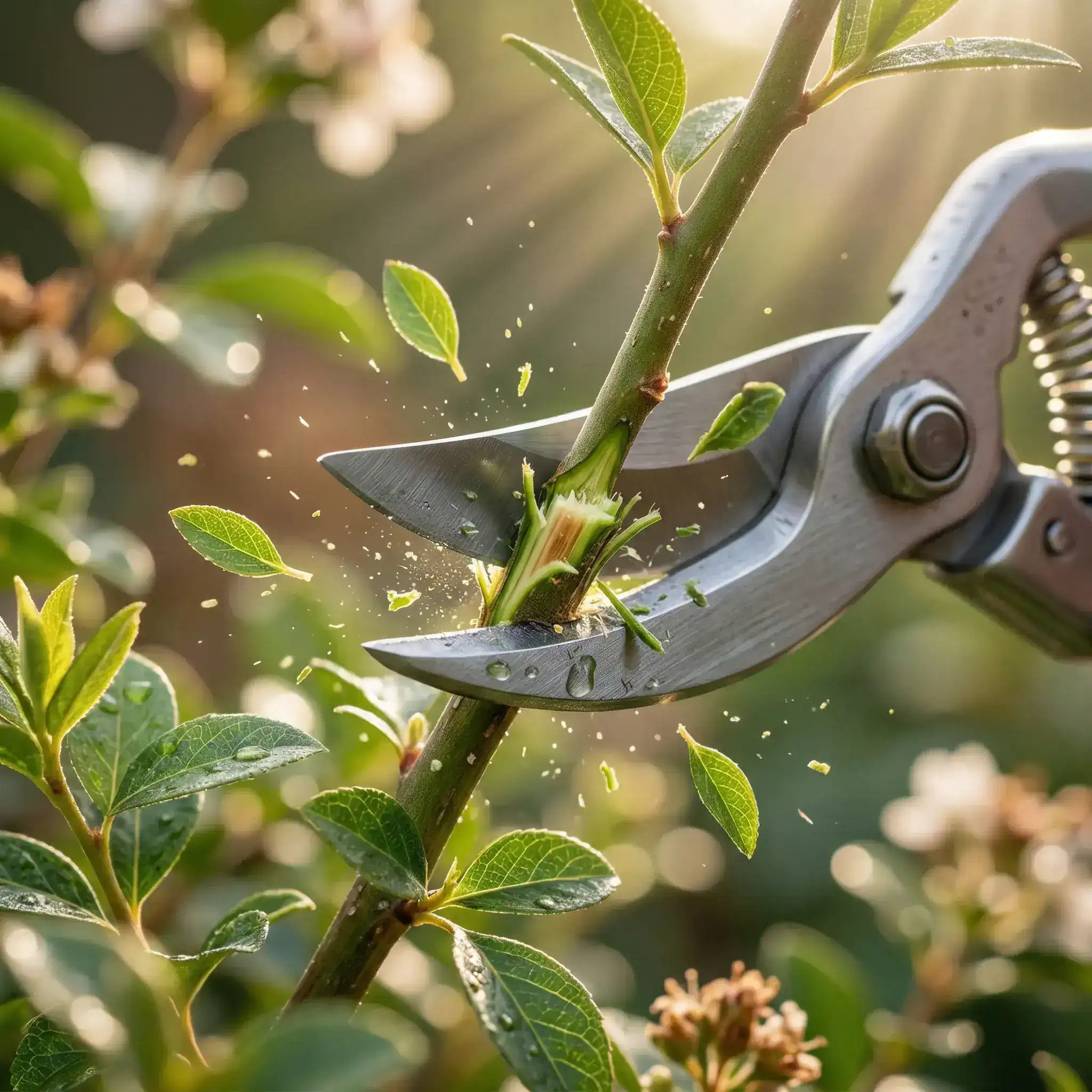 Przycinanie krzewów i drzewek